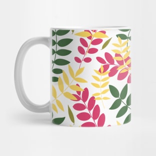 Joyful pastel leaves pattern Mug